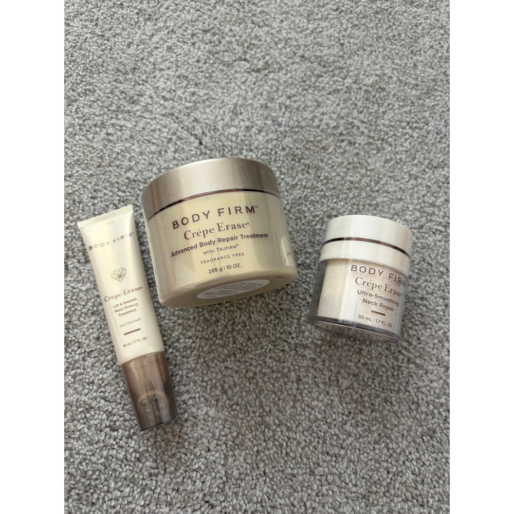 Body Firm Crepe Erase 3pc Set Advanced Body Repair Neck Smoothing Lift Treatment
